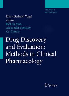 Couverture de l’ouvrage Drug Discovery and Evaluation: Methods in Clinical Pharmacology