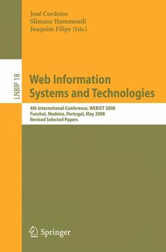 Couverture de l’ouvrage Web Information Systems and Technologies