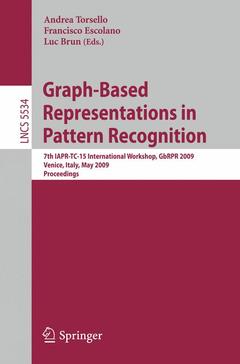 Couverture de l’ouvrage Graph-Based Representations in Pattern Recognition