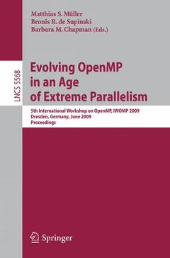 Couverture de l’ouvrage Evolving OpenMP in an Age of Extreme Parallelism