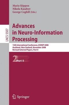 Couverture de l’ouvrage Advances in Neuro-Information Processing
