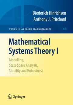 Couverture de l’ouvrage Mathematical Systems Theory I