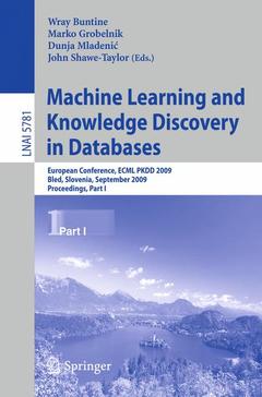Cover of the book Machine Learning and Knowledge Discovery in Databases