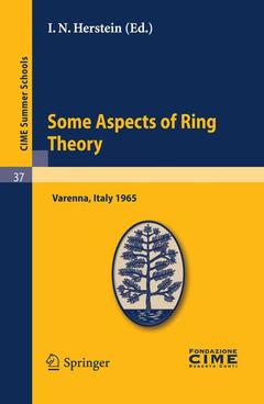 Couverture de l’ouvrage Some Aspects of Ring Theory