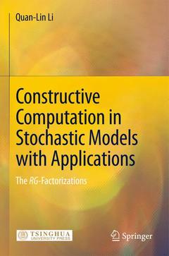 Couverture de l’ouvrage Constructive Computation in Stochastic Models with Applications