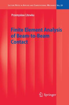 Cover of the book Finite Element Analysis of Beam-to-Beam Contact