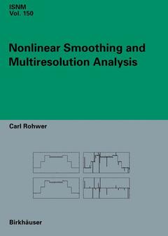 Couverture de l’ouvrage Nonlinear Smoothing and Multiresolution Analysis