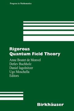 Couverture de l’ouvrage Rigorous Quantum Field Theory