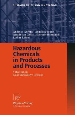 Couverture de l’ouvrage Hazardous Chemicals in Products and Processes