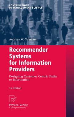 Couverture de l’ouvrage Recommender Systems for Information Providers