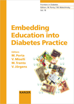 Couverture de l’ouvrage Embedding Education into Diabetes Practice (Frontiers in Diabetes Series) (v. 18)