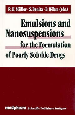 Couverture de l’ouvrage Emulsions and nanosuspensions for the formulation of poorly soluble drugs (paper)