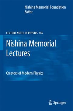 Couverture de l’ouvrage Nishina Memorial Lectures