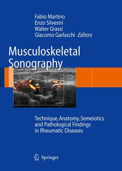 Couverture de l’ouvrage Musculoskeletal Sonography