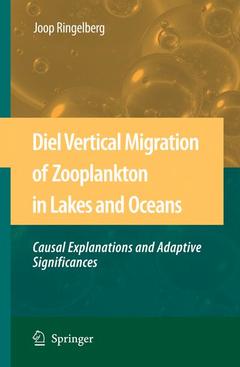 Couverture de l’ouvrage Diel Vertical Migration of Zooplankton in Lakes and Oceans