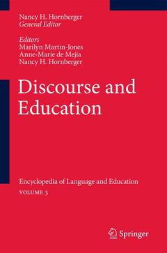 Couverture de l’ouvrage Discourse and Education