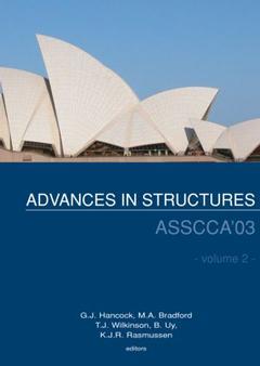 Couverture de l’ouvrage Advances in structures (Proceedings) 2 Volumes