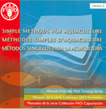Couverture de l’ouvrage Simple methods for aquaculture. Manuals from the FAO training series. Version 2 (trinlingual En/Fr/Es) CD-ROM