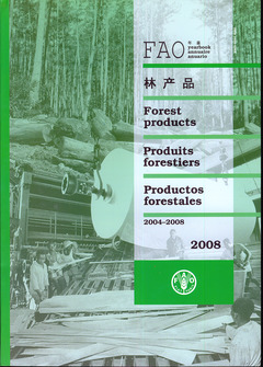 Couverture de l’ouvrage Yearbook of forest products 2004-2008