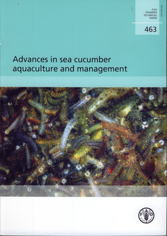Couverture de l’ouvrage Advances in sea cucumber aquaculture and management