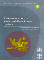 Couverture de l’ouvrage Risk assessment of vibrio vulnificus in raw oysters