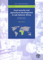 Couverture de l’ouvrage Food security & agricultural development in sub-Saharan africa