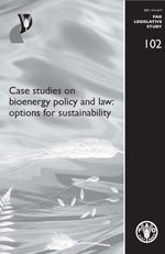 Couverture de l’ouvrage Case studies on bioenergy policy & law
