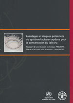 Couverture de l’ouvrage Avantages & risques potentiels du système lactoperoxydase pour la conservation du lait cru