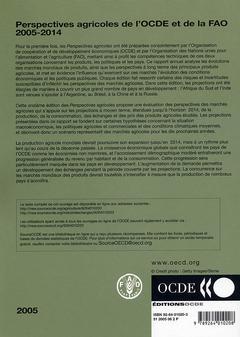 Couverture de l’ouvrage Perspectives agricoles de l'OCDE et de la FAO, 2005-2014
