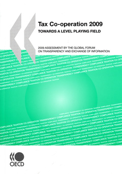 Couverture de l’ouvrage Tax co-operation 2009. Towards a level playing field