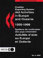 Couverture de l’ouvrage Activités d'aide en europe et océanie 1998-1999 n° 4, 2000. Système de notification des pays créanciers (Statistiques)