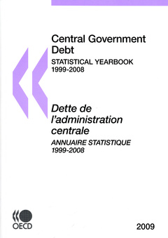 Couverture de l’ouvrage Dette de l'administration centrale : annuaire statistique 2009