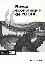 Couverture de l’ouvrage Revue économique de l'OCDE n°30 (Economie)