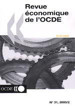 Couverture de l’ouvrage Revue économique de l'OCDE n° 31 Economie
