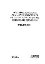 Couverture de l’ouvrage Lignes directrices de l'OCDE pour les essais de produits chimiques : douzième addendum janvier 2001
