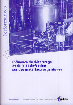 Couverture de l’ouvrage Influence du détartrage et de la désinfection sur des matériaux organiques