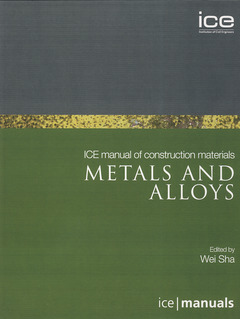 Couverture de l’ouvrage ICE Manual of construction materials
