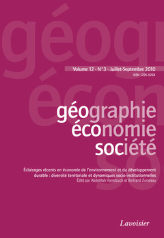 Cover of the book Géographie, économie, société Vol. 12 N° 3 - Juillet-Septembre 2010