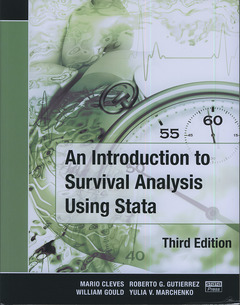 Couverture de l’ouvrage An introduction to survival analysis using Stata