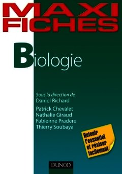 Couverture de l’ouvrage Maxi fiches de Biologie