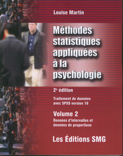 Cover of the book Méthodes statistiques appliquées à la psychologie