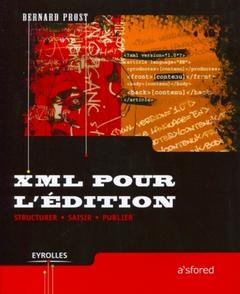 Couverture de l’ouvrage XML pour l'édition