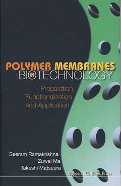 Couverture de l’ouvrage Polymers membranes in biotechnology: Preparation, functionalization & application