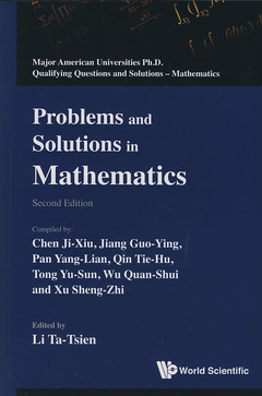 Couverture de l’ouvrage Problems and solutions in mathematics