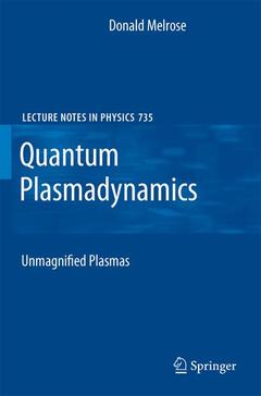 Couverture de l’ouvrage Quantum Plasmadynamics