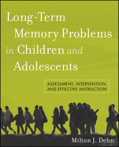 Couverture de l’ouvrage Long-Term Memory Problems in Children and Adolescents