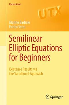 Couverture de l’ouvrage Semilinear Elliptic Equations for Beginners