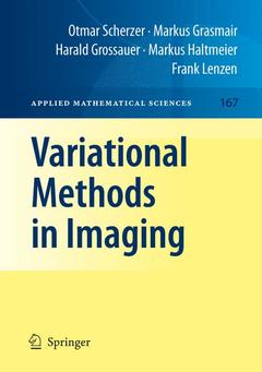 Couverture de l’ouvrage Variational Methods in Imaging