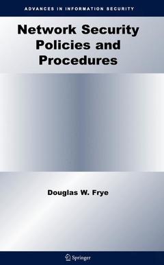 Cover of the book Network Security Policies and Procedures