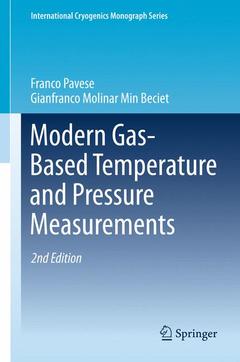 Couverture de l’ouvrage Modern Gas-Based Temperature and Pressure Measurements